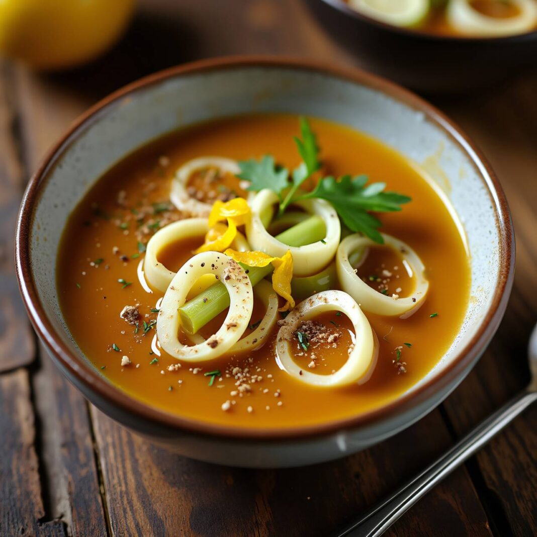 Biersuppe mit Lauch und Käse Rezept Biersuppe mit Lauch und Käse Rezept