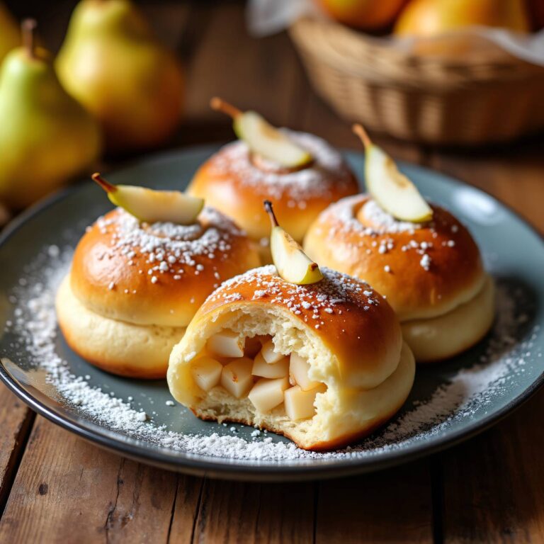 Birnen-Milchbrötchen Rezept