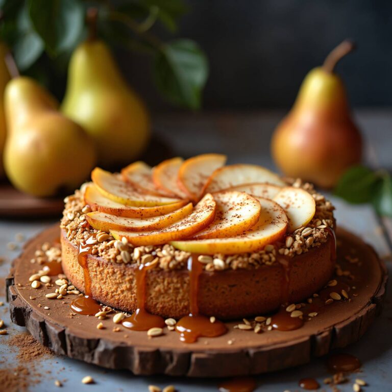 Birnen-Streuselkuchen mit Quark Rezept