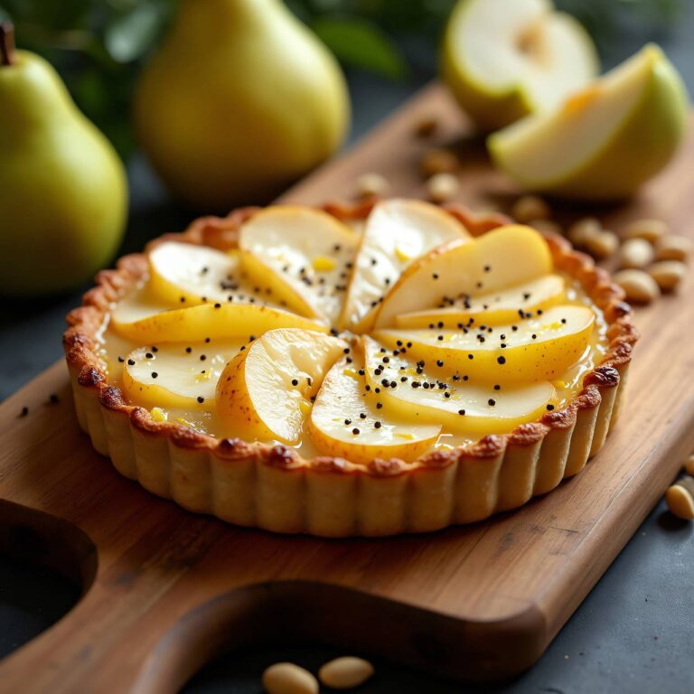 Birnen-Tarte mit Brie Rezept