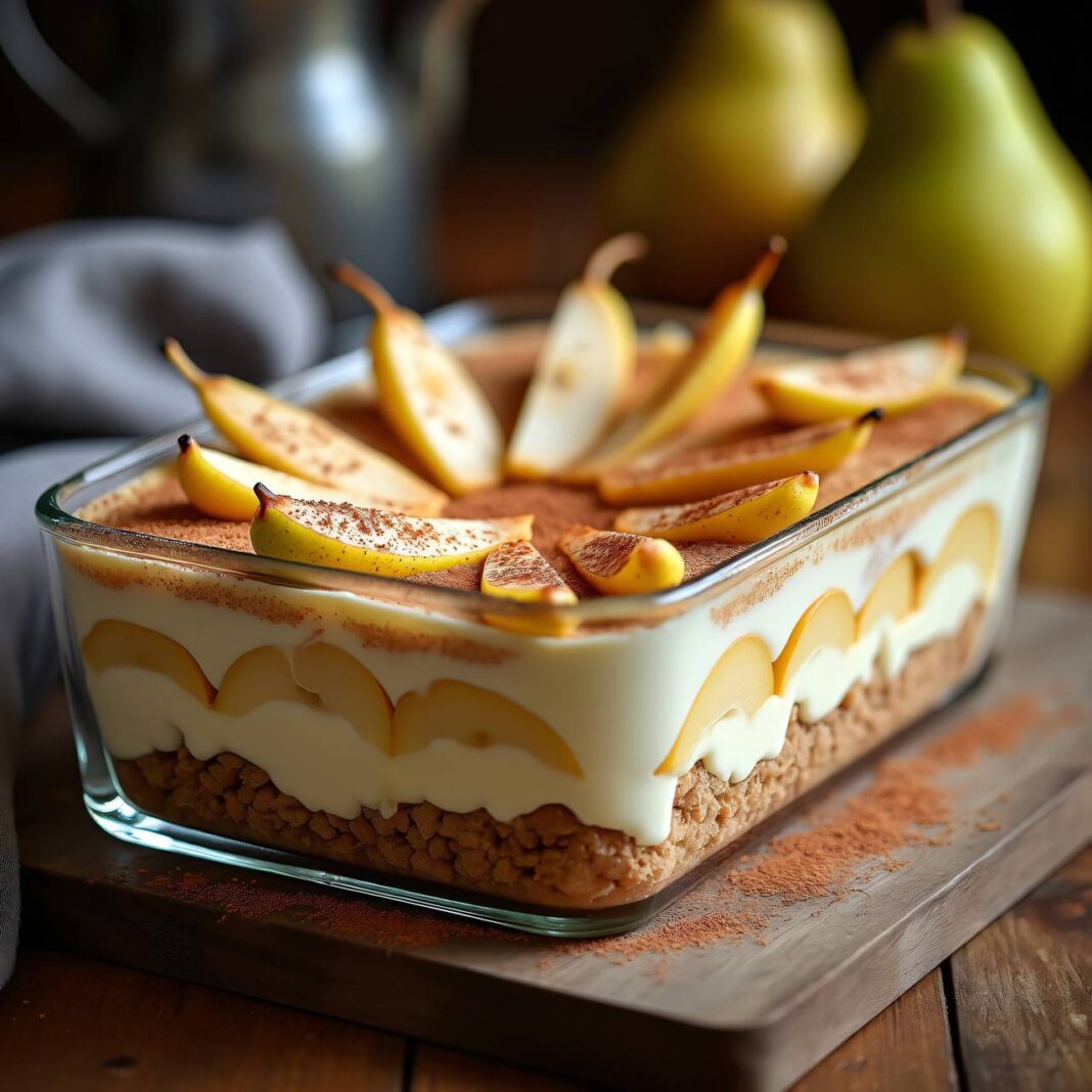 Birnen-Tiramisu ohne Ei Rezept Birnen-Tiramisu ohne Ei Rezept
