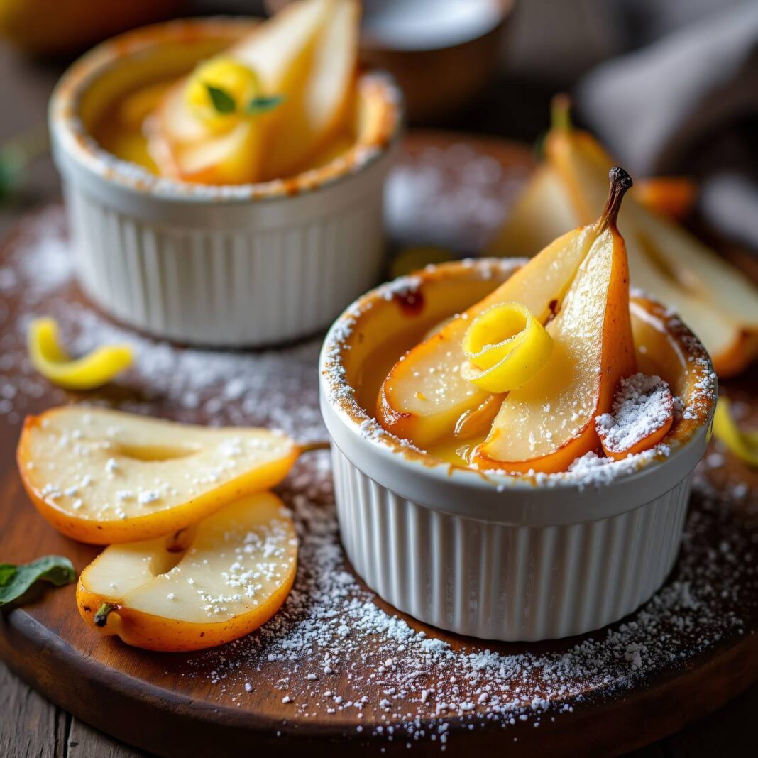 Birnengratin (Gratin de poires au vin) Rezept Birnengratin (Gratin de poires au vin) Rezept