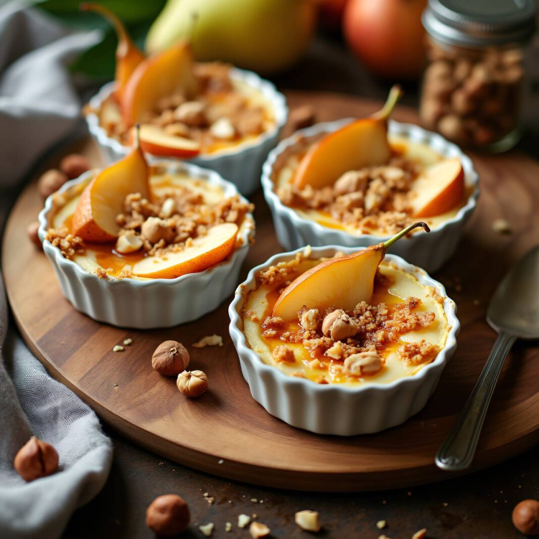 Birnengratin mit Nougat Rezept Birnengratin mit Nougat Rezept