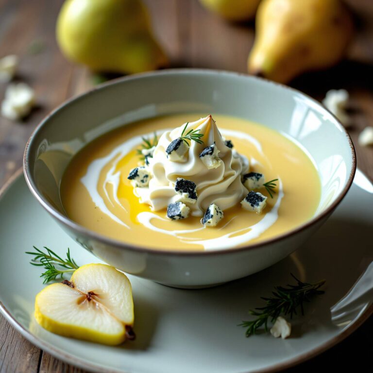 Birnensüppchen mit Käse Rezept