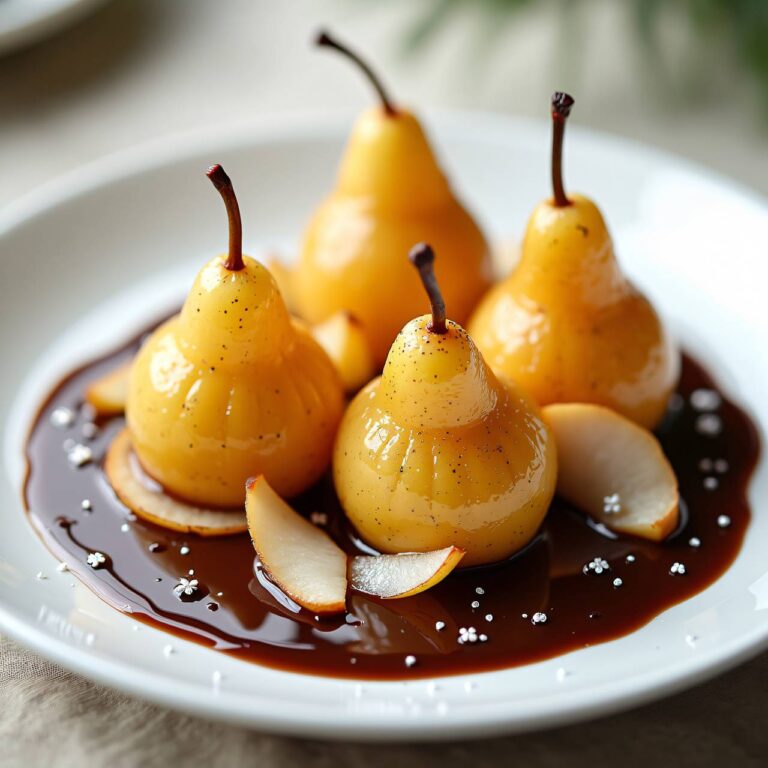 Birnentännchen mit Schokoladesauce Rezept