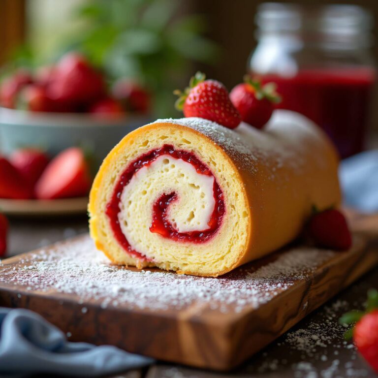 Biskuitroulade Rezept