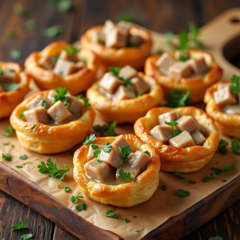 Blätterteig-Pastete mit Kalbfleischfüllung Rezept