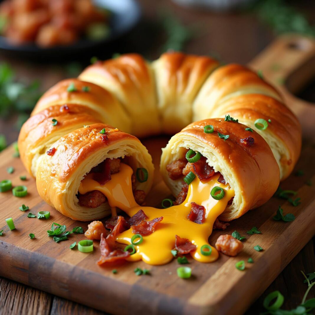 Blätterteig-Zupfbrote mit Speck- und Käsefüllung Rezept Blätterteig-Zupfbrote mit Speck- und Käsefüllung Rezept
