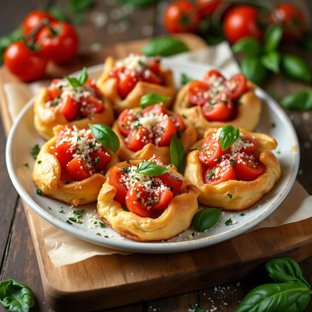 Blätterteigkissen mit Tomaten Rezept Blätterteigkissen mit Tomaten Rezept