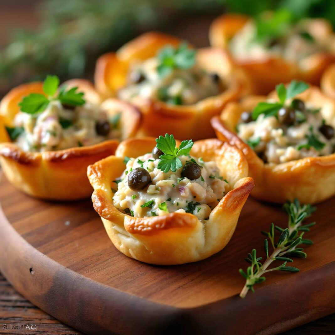 Blätterteigpastetli mit Thunfischcreme Rezept Blätterteigpastetli mit Thunfischcreme Rezept