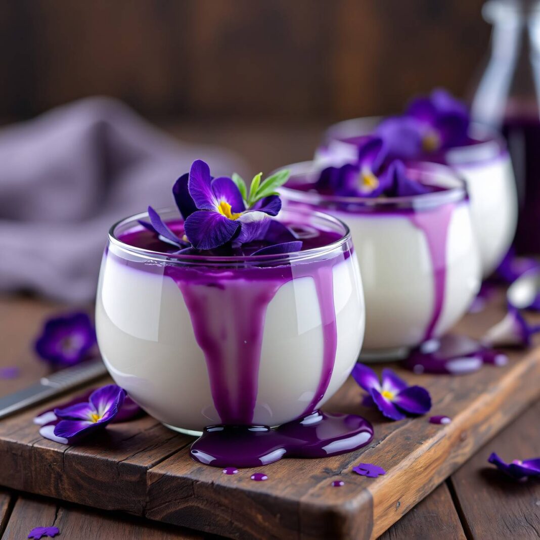 Blanc manger mit Blütennektar Rezept Blanc manger mit Blütennektar Rezept