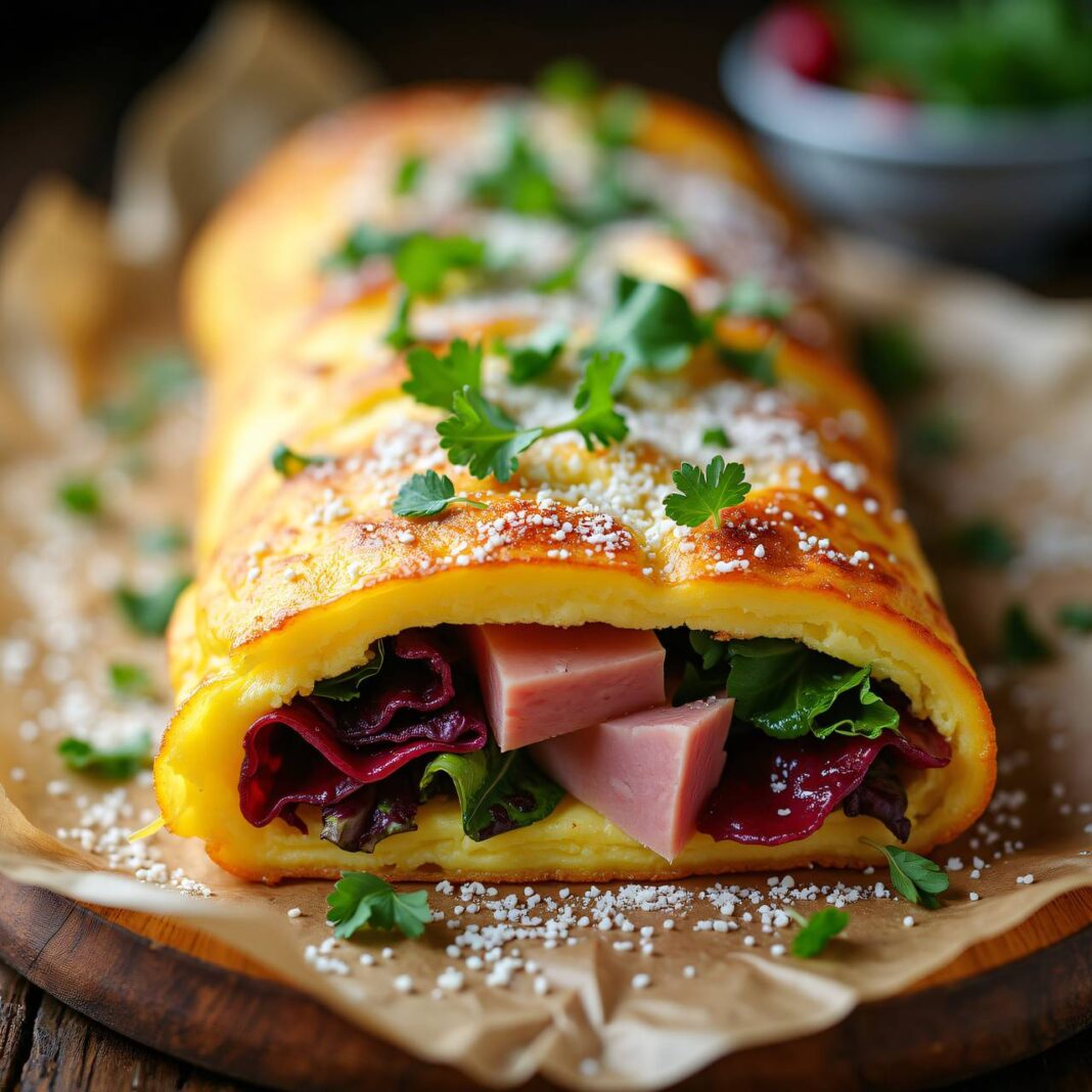 Blech-Omelette Rezept Blech-Omelette Rezept