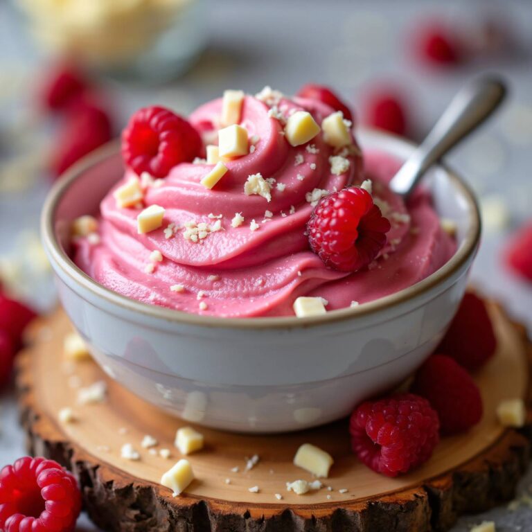 Blitz-Frozen-Yogurt mit Himbeeren Rezept