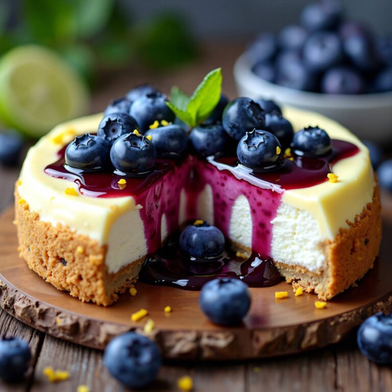 Blueberry Cheesecake Rezept