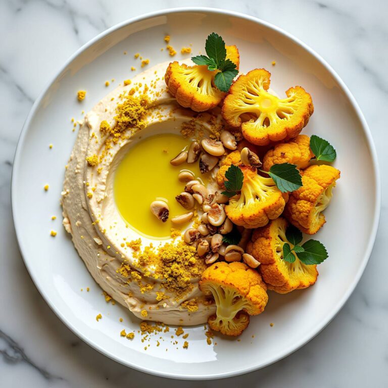 Blumenkohl mit weissem Bohnen-Hummus Rezept