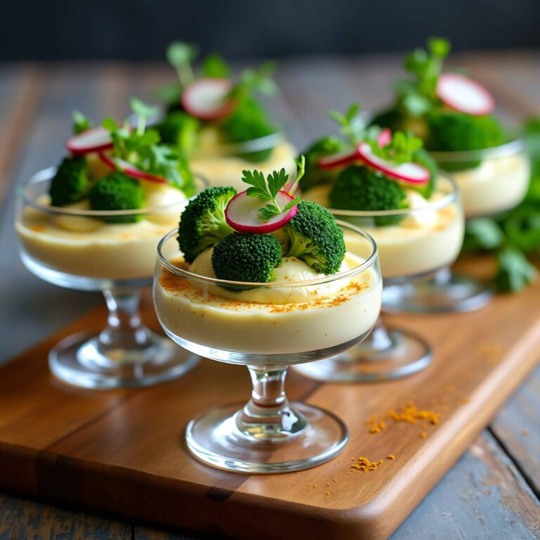 Blumenkohl-Mousse mit Broccolisalat Rezept