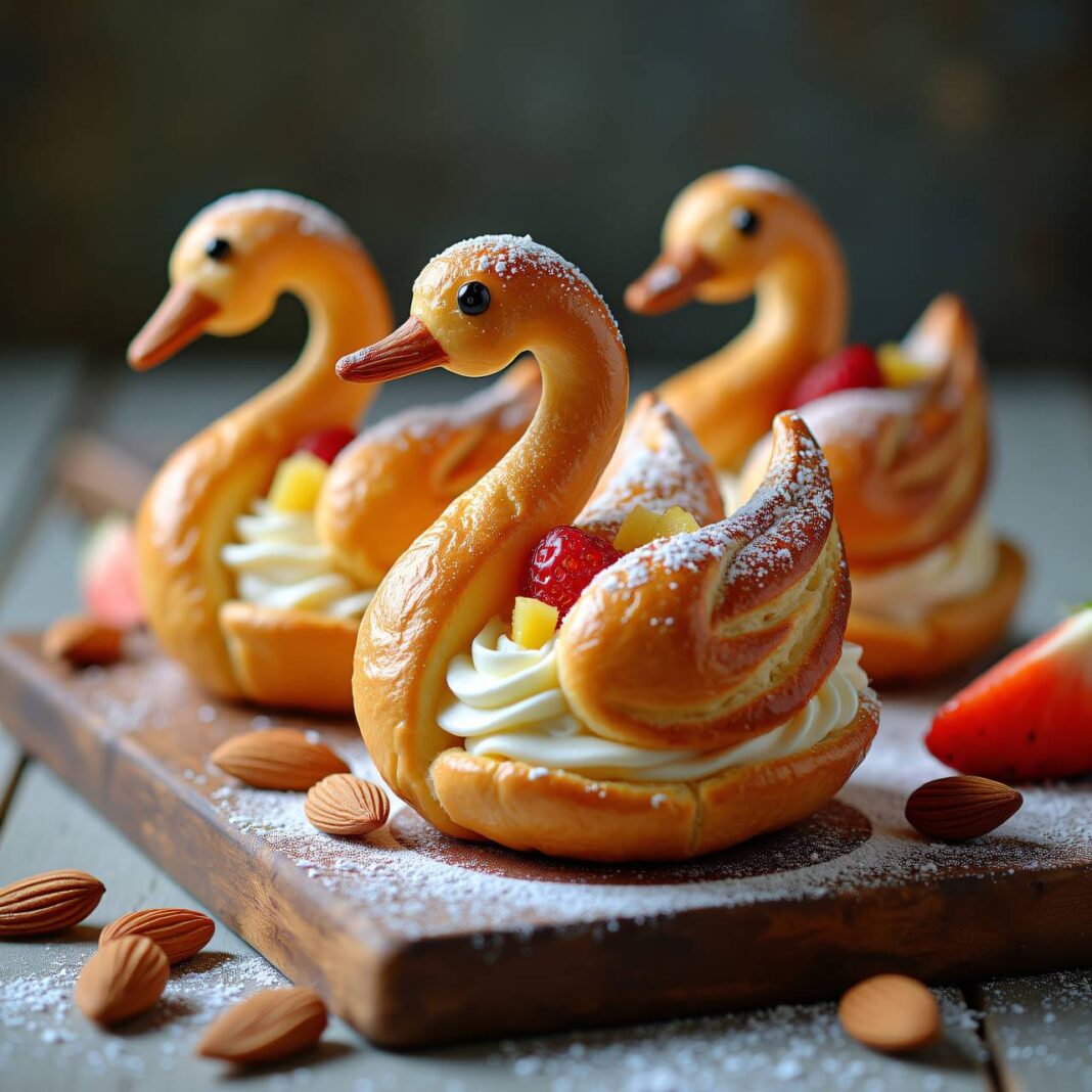 Brandteig-Schwäne Rezept Brandteig-Schwäne Rezept