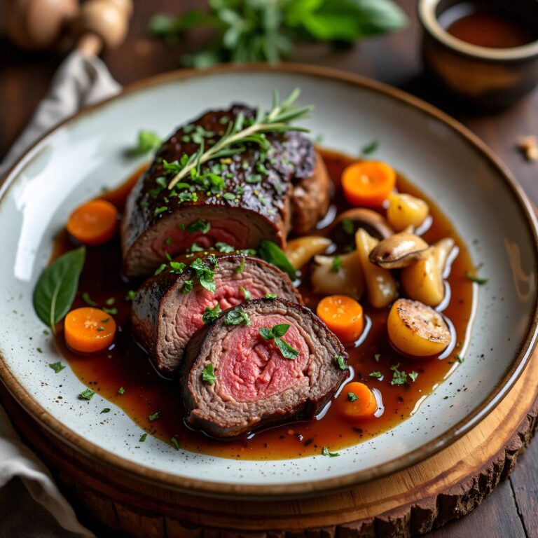 Brasato mit Pilzen Rezept