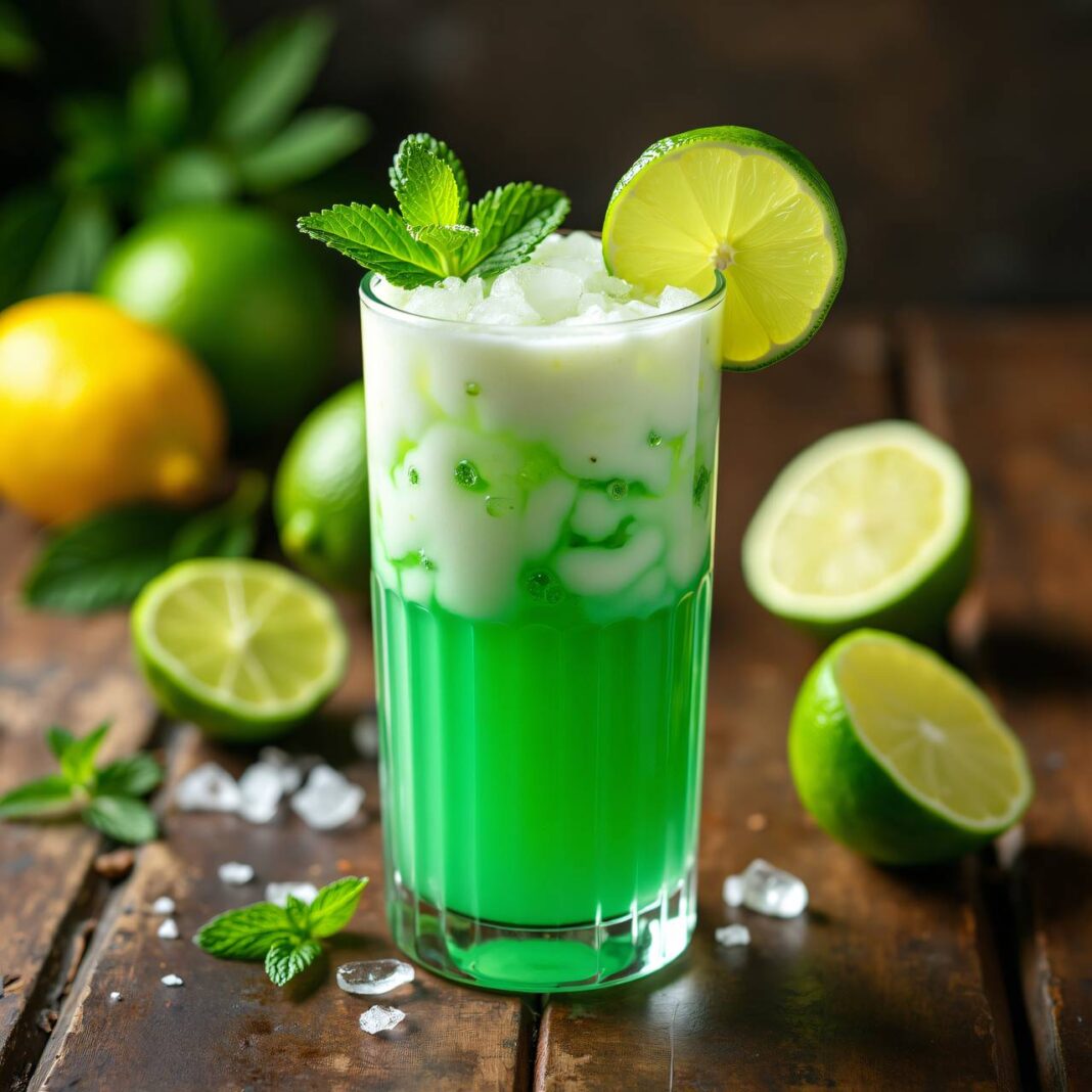 Brasilianische Limonade mit Kondensmilch Rezept Brasilianische Limonade mit Kondensmilch Rezept