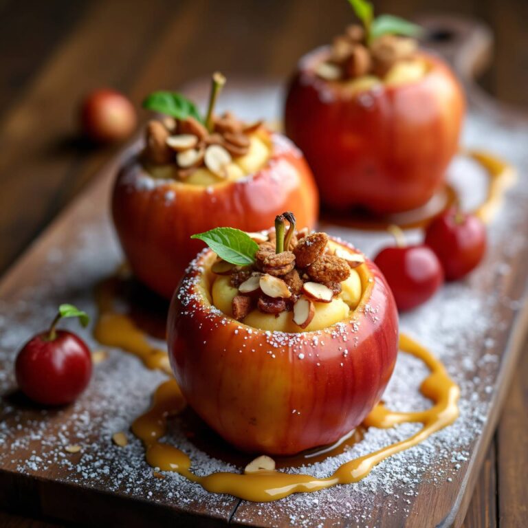 Bratapfel mit Vanille-Ingwer-Sauce Rezept
