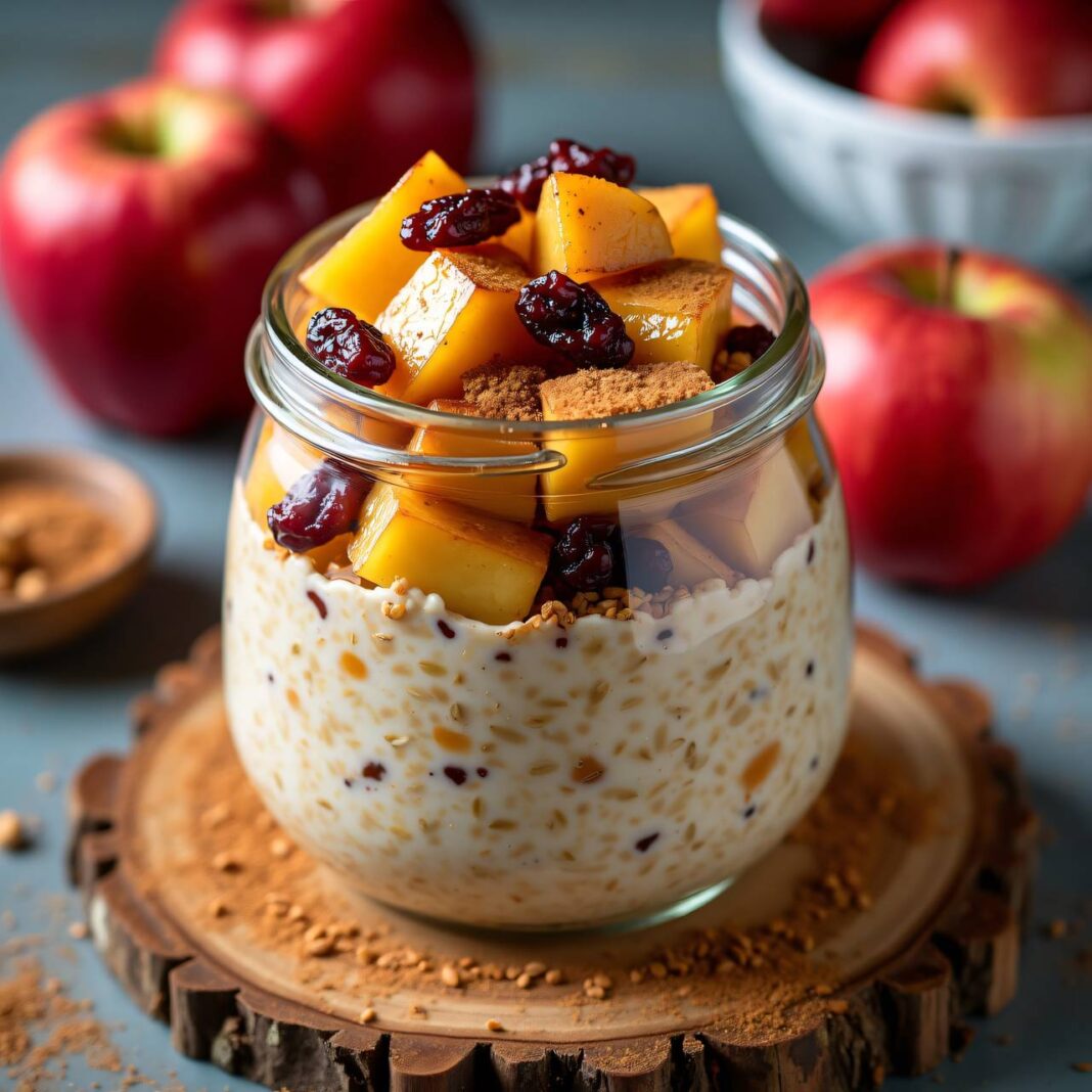 Bratapfel-Overnight-Oats Rezept Bratapfel-Overnight-Oats Rezept