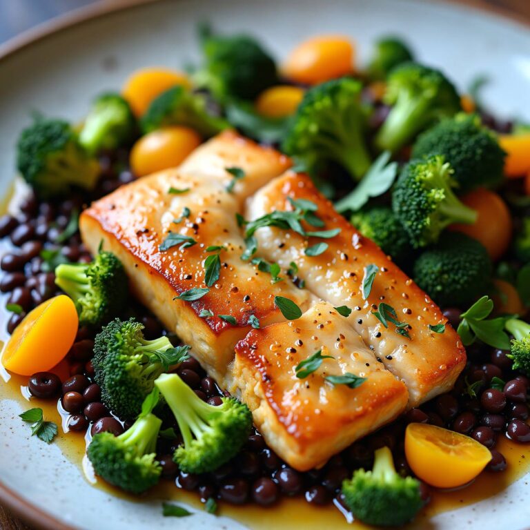 Bratfisch mit Linsensalat Rezept