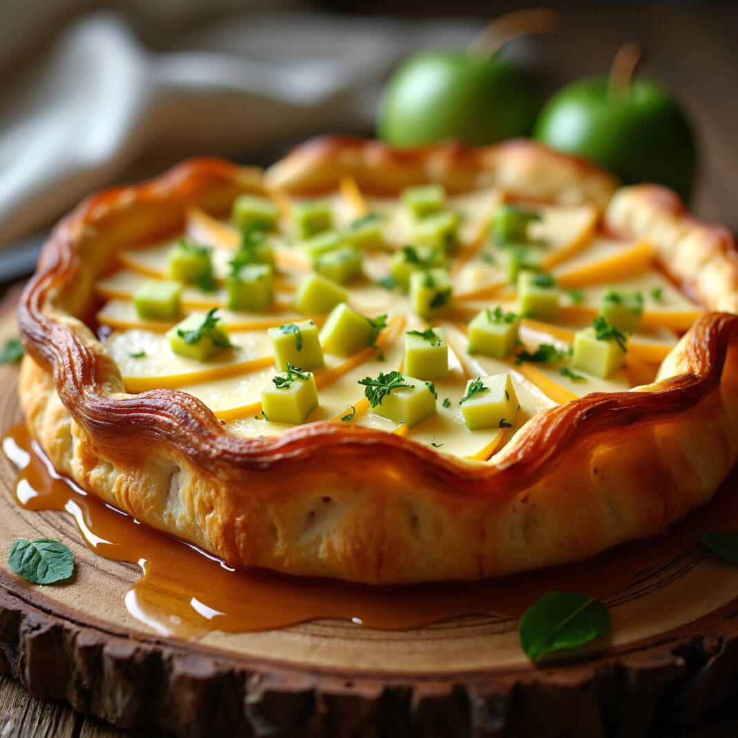 Bratkäse-Weisswein-Tarte Rezept Bratkäse-Weisswein-Tarte Rezept