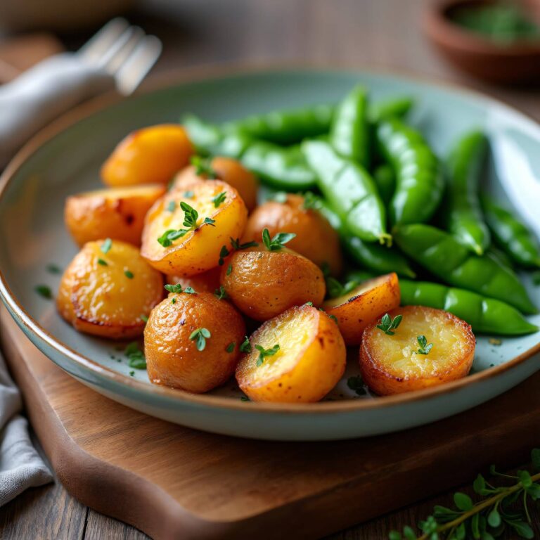 Bratkartoffeln mit Erbsen Rezept