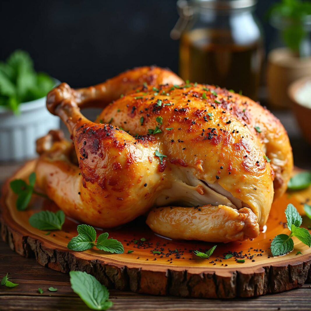 Bratpoulet mit Joghurt-Kruste Rezept Bratpoulet mit Joghurt-Kruste Rezept