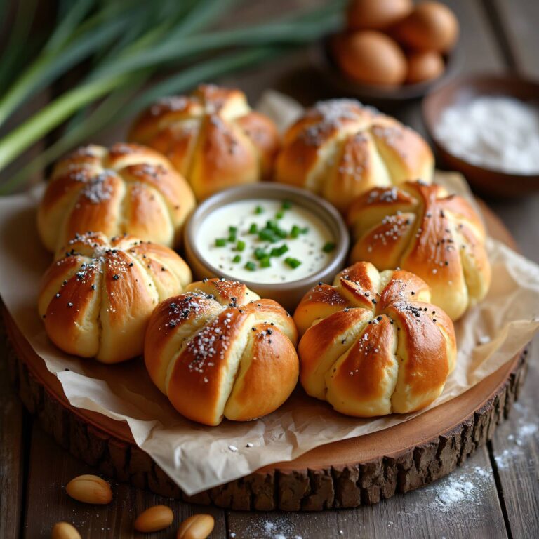 Brötli-Kranz mit Frischkäse-Aufstrich Rezept