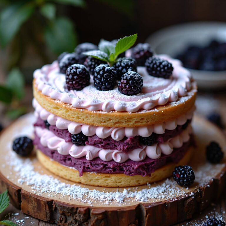 Brombeer-Japonais-Torte Rezept