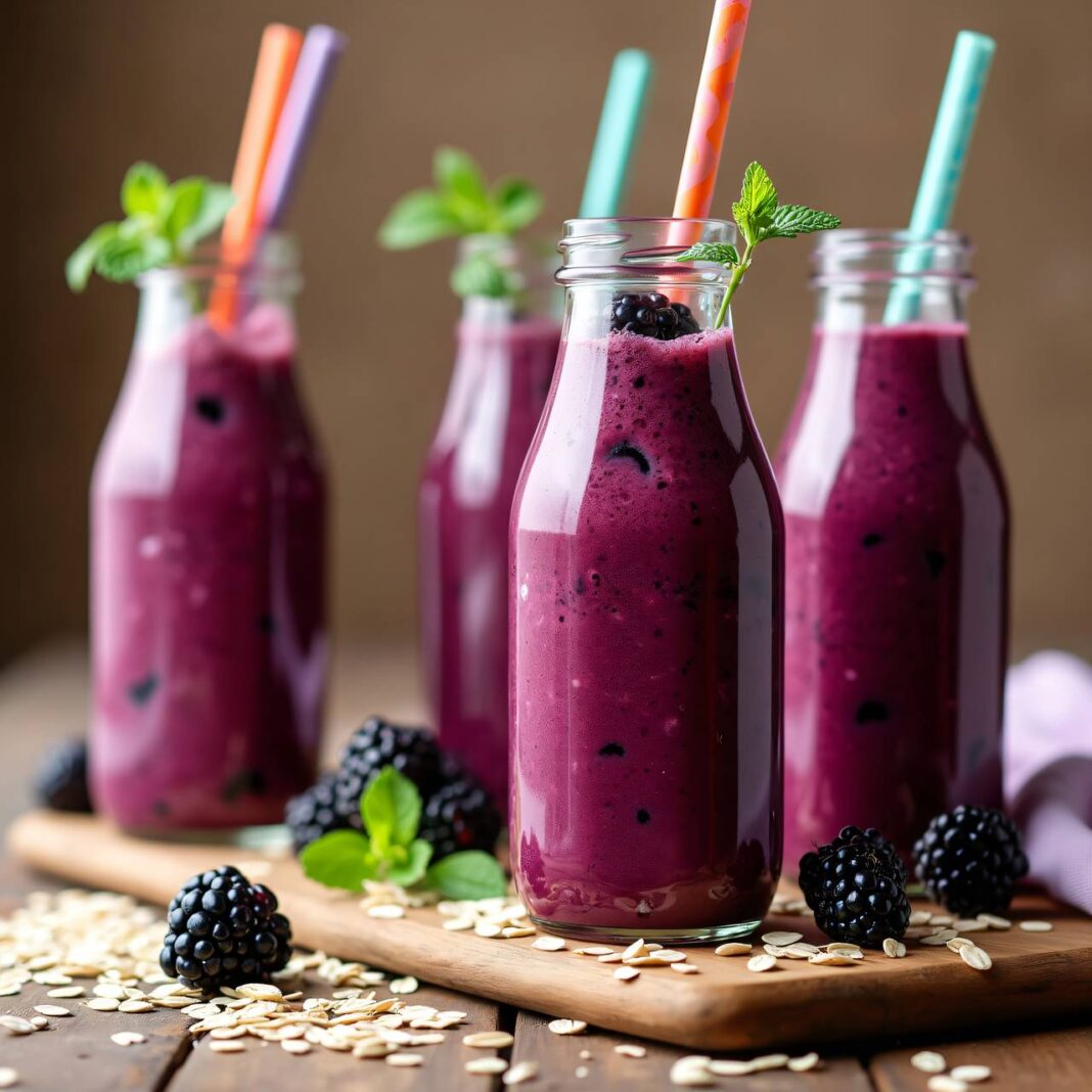 Brombeer-Smoothie mit Gemüse Rezept Brombeer-Smoothie mit Gemüse Rezept