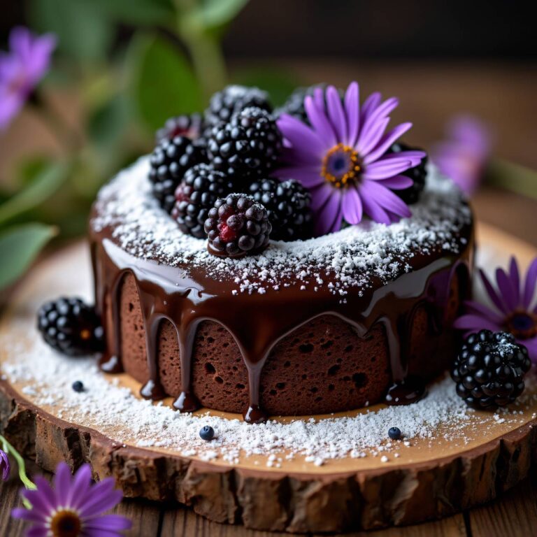 Brombeerkuchen mit Schokolade Rezept