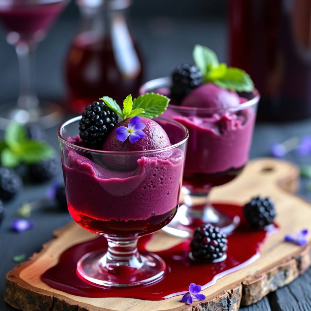 Brombeersorbet Rezept Brombeersorbet Rezept