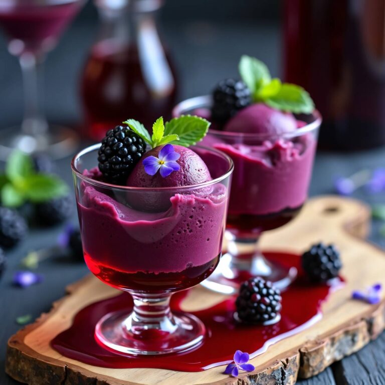 Brombeersorbet Rezept