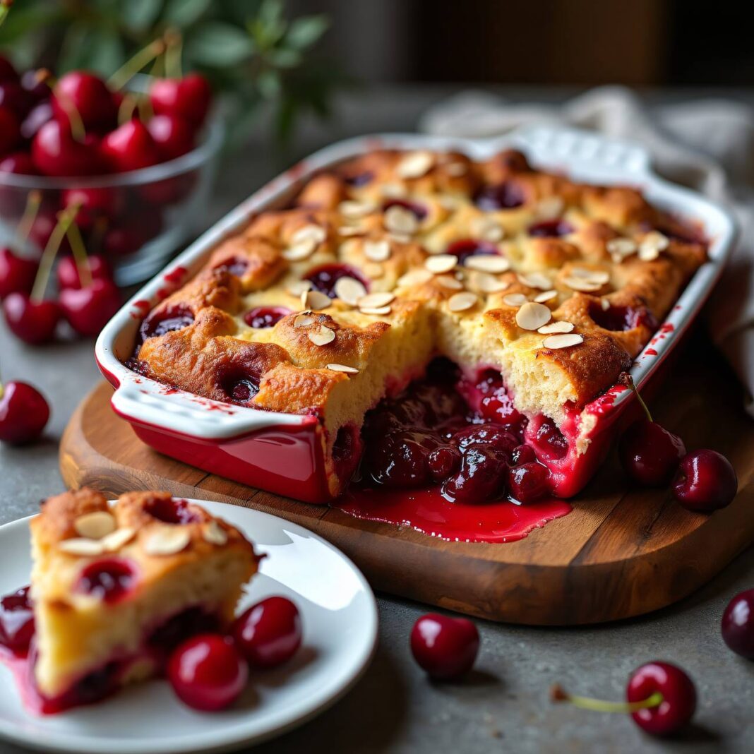 Brotauflauf mit Kirschen Rezept Brotauflauf mit Kirschen Rezept