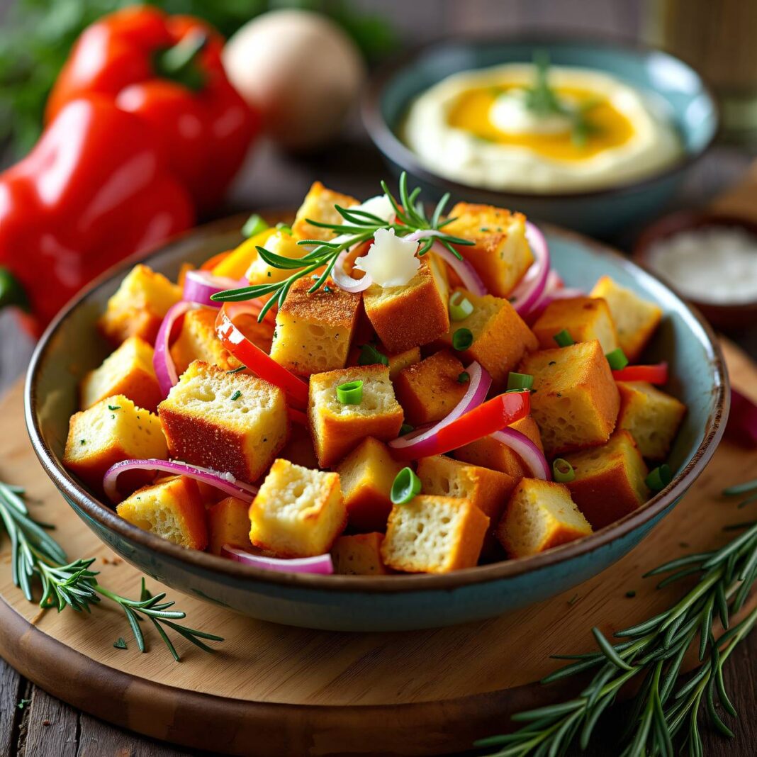 Brotsalat Rezept Brotsalat Rezept