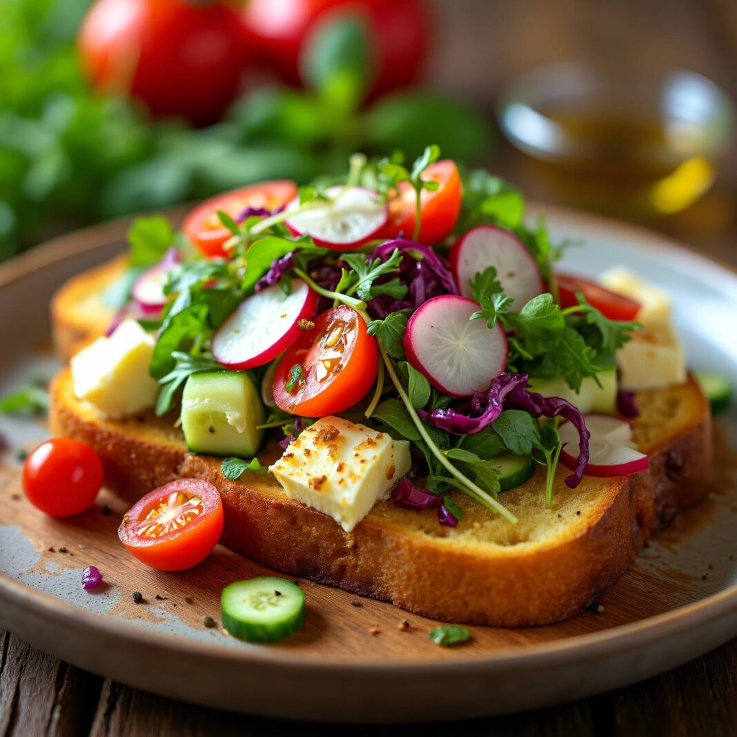 Brotsalat mit Mozzarella und Gemüse (No Food Waste) Rezept Brotsalat mit Mozzarella und Gemüse (No Food Waste) Rezept