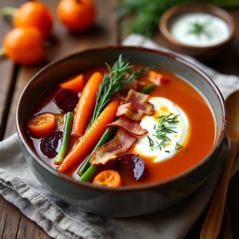Buchweizensuppe mit Gemüse und Speck Rezept