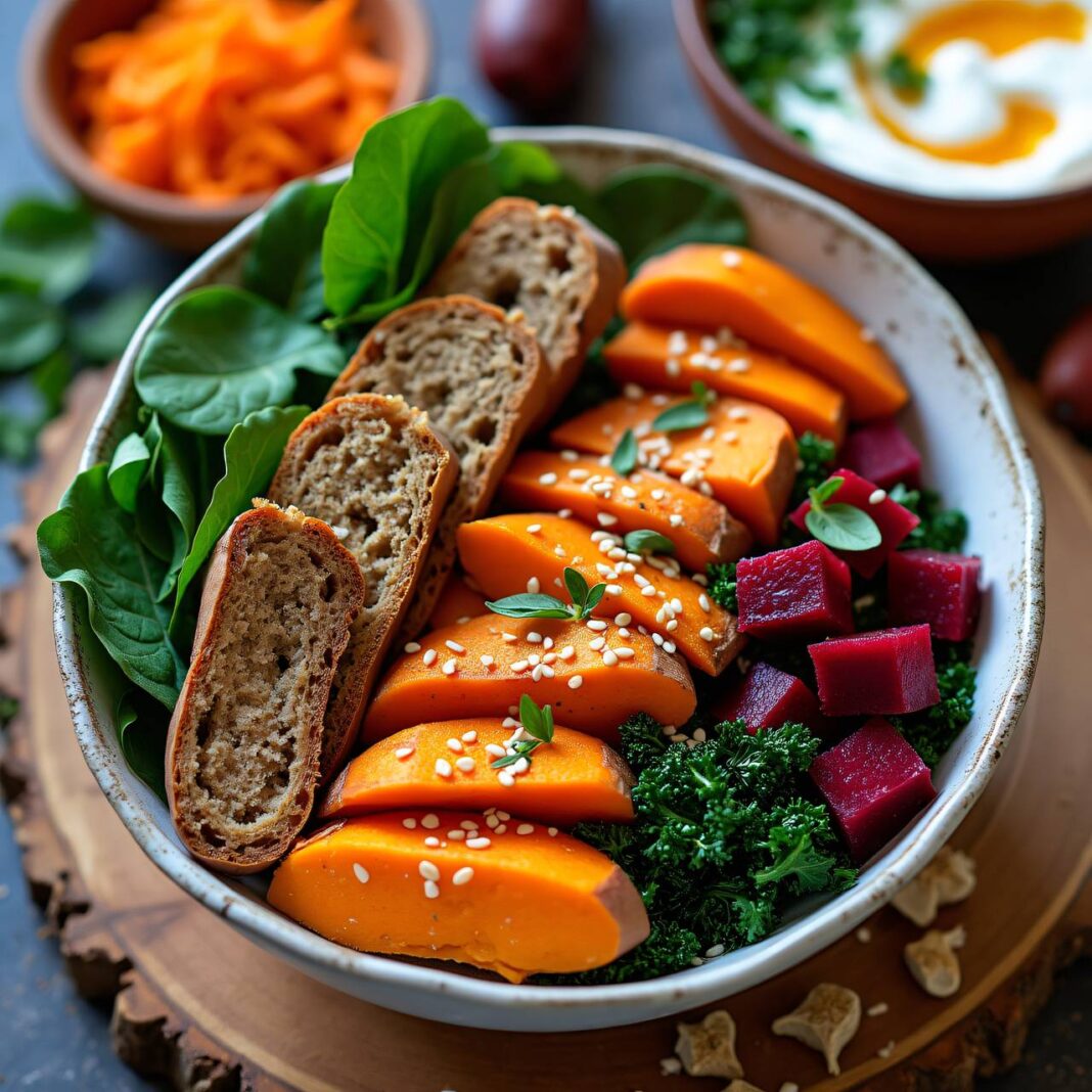 Buddha Bowl mit Süßkartoffeln Rezept Buddha Bowl mit Süßkartoffeln Rezept