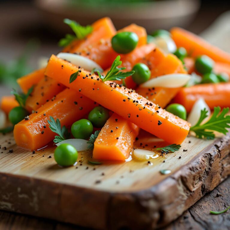 Bundrüebli-Erbsen-Salat Rezept