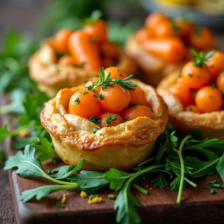 Bundrüebli-Jalousien mit Rucola Rezept