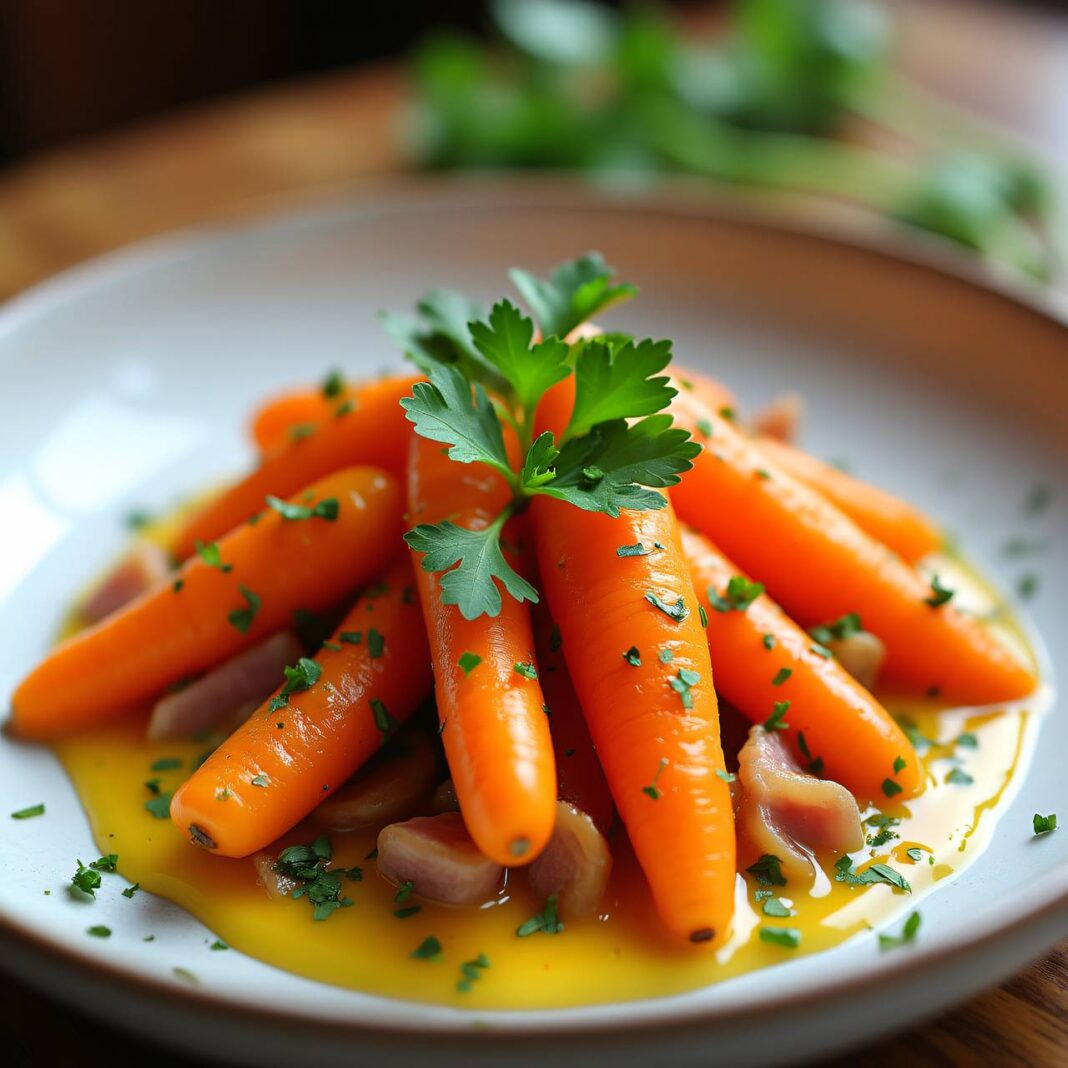 Bundrüebli mit Schinkensauce Rezept Bundrüebli mit Schinkensauce Rezept