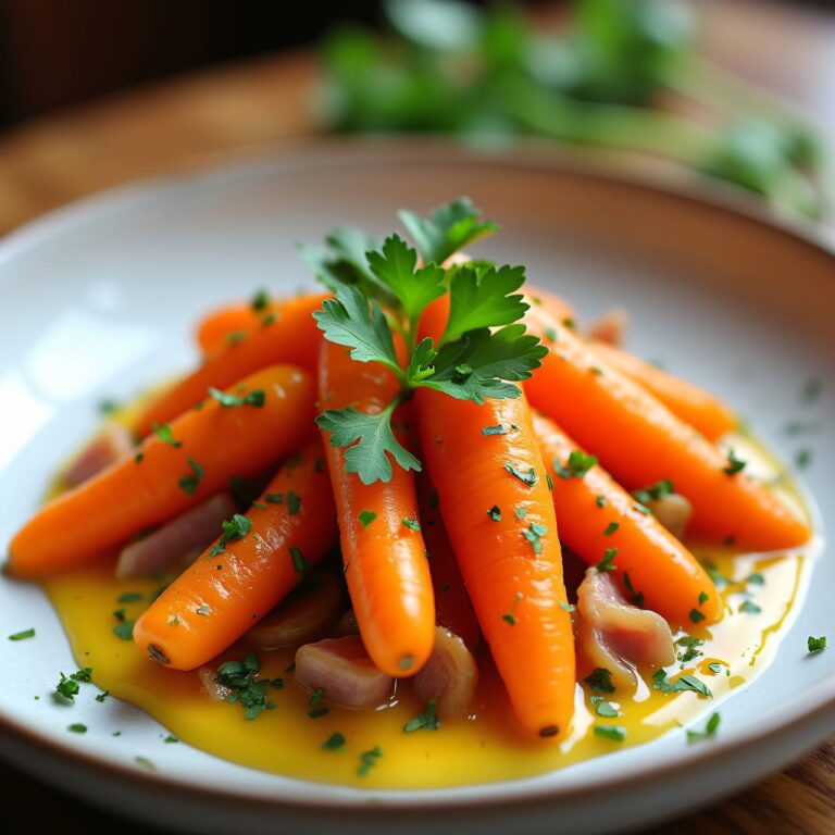 Bundrüebli mit Schinkensauce Rezept