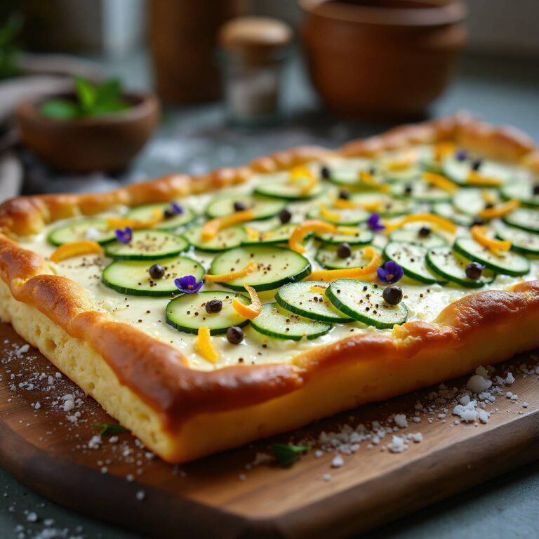 Bundzwiebel-Lavendel-Tarte Rezept