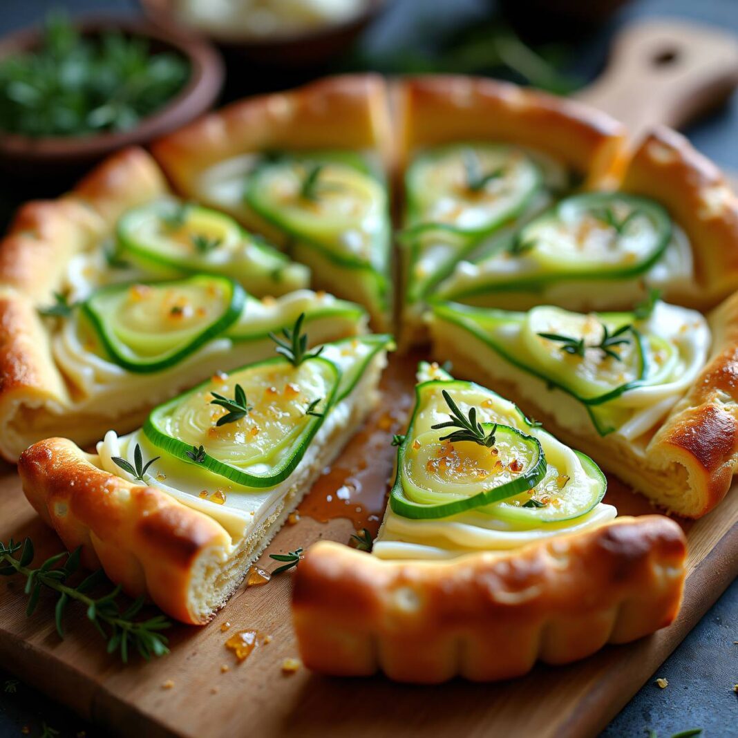Bundzwiebel-Tarte mit Thymian Rezept Bundzwiebel-Tarte mit Thymian Rezept
