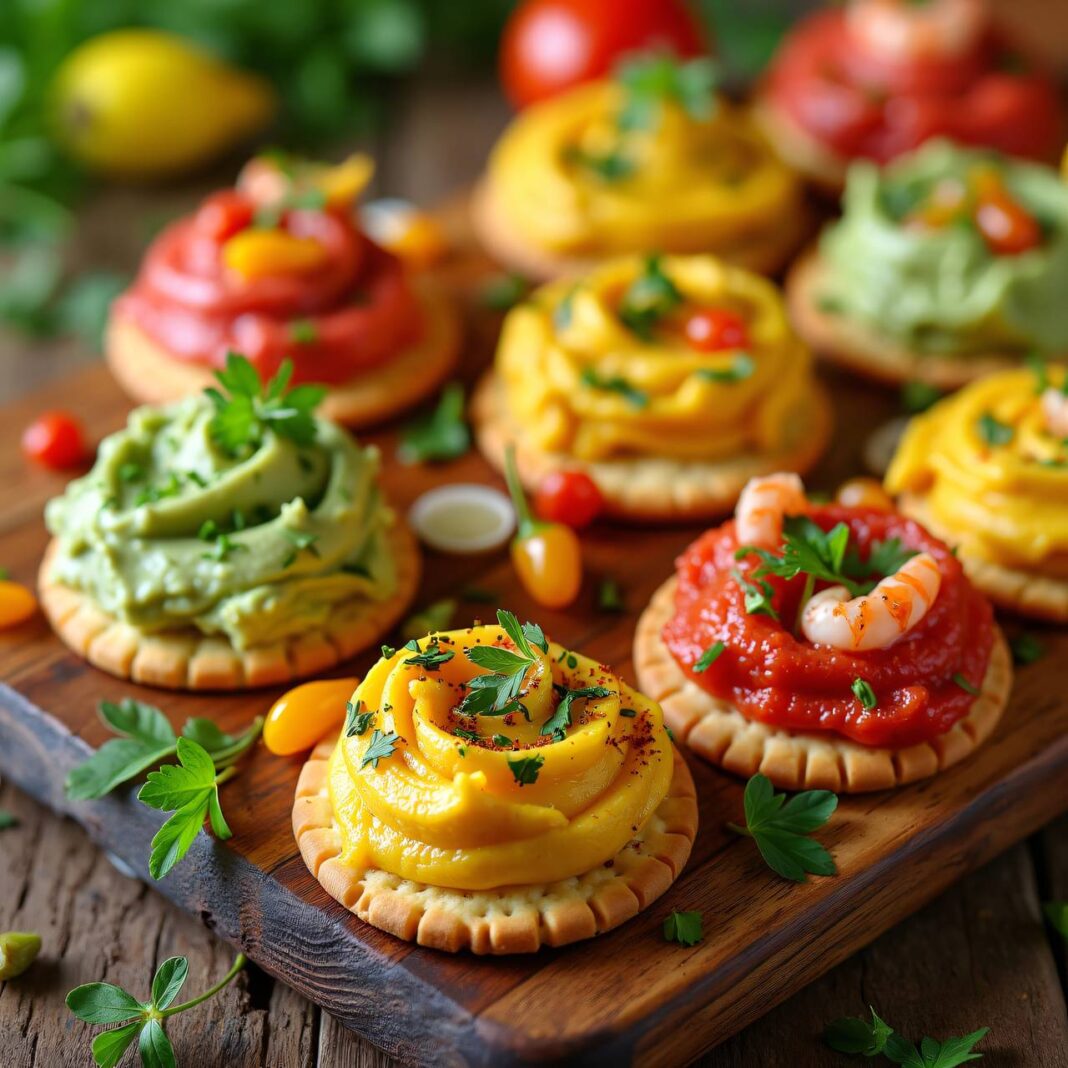 Bunte Crackers Rezept Bunte Crackers Rezept