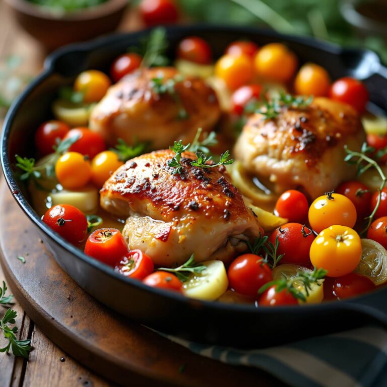 Buntes Rohrpoulet Rezept