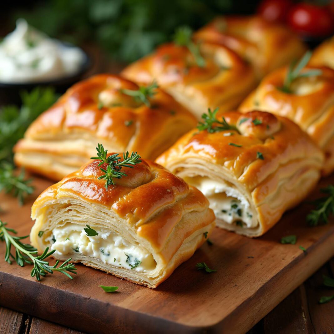 Burek (Blätterteigtorte mit Frischkäse) Rezept Burek (Blätterteigtorte mit Frischkäse) Rezept