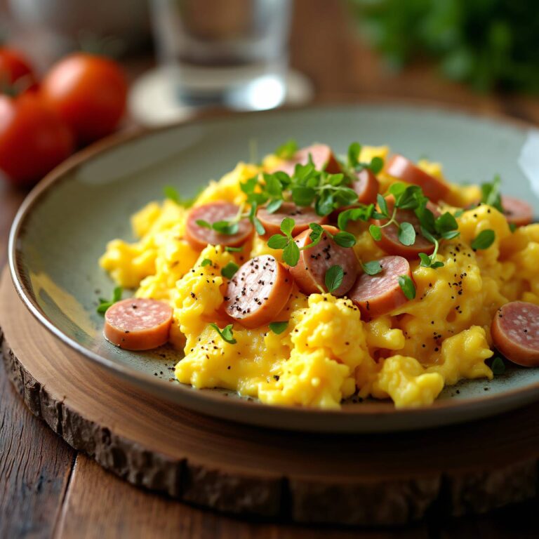 Burenwurst-Rührei Rezept